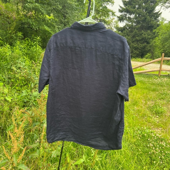 Michael Kors Linen Button-Down Shirt, XL - Picture 2 of 7